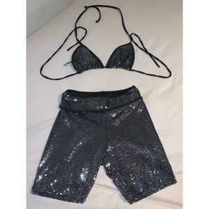 Sequin two piece set